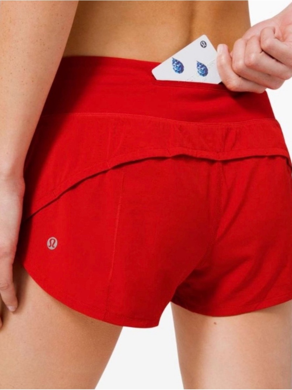 NWOT Lululemon Red Speed Up Shorts 2.5